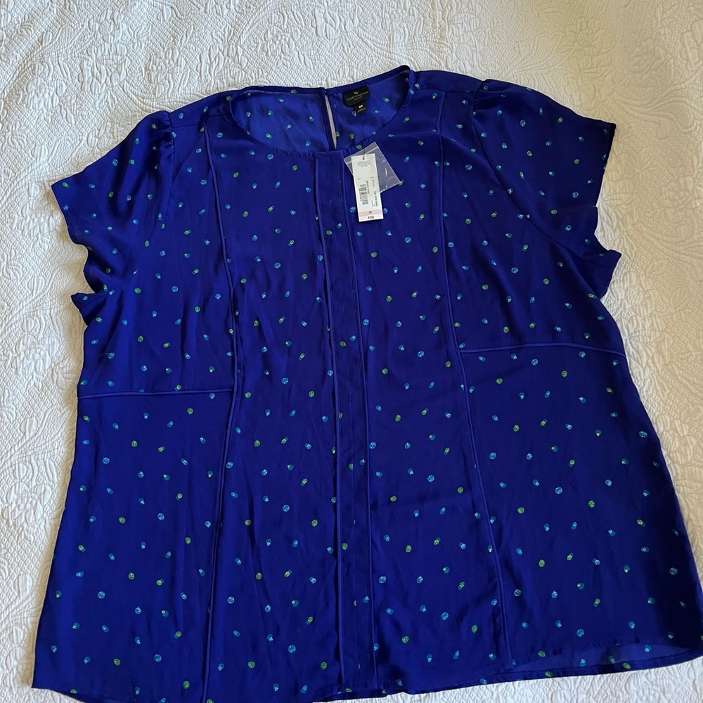 Worthington woman round neck blouse. 3x NWT.